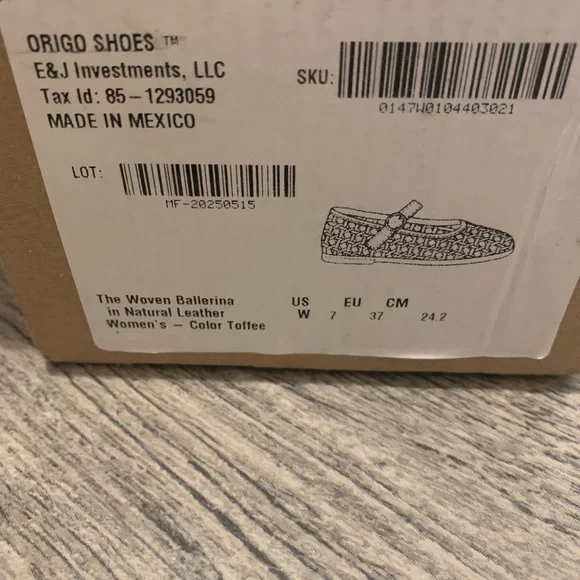 Origo Women's Woven Ballerina Toffee Mary Jane Sandals (Barefoot) - Picture 8 of 8